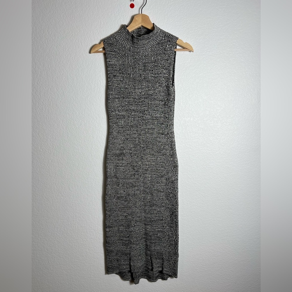 Daily Practice by Anthropologie Mock-Neck gray Midi sweater Dress S